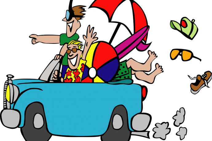 Bilen er pakket. Det er tid til ferie